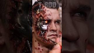 Battle Damaged Terminator 2 head scuplt  #judgmentday #terminator #t800