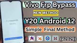 Vivo Y20 Frp Bypass 2023 Or Reset Google Account Lock Android 12  Without PC  All Vivo Frp Bypass