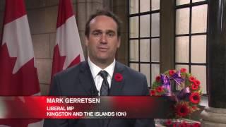 Remembrance Day Message from MP Mark Gerretsen