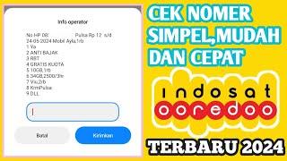 Cara mudah dan cepat cek nomor INDOSAT TERBARU 2024