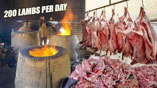 RARE SEEN Mountain BBQ Factory in Uzbekistan - Street food in Samarkand Uzbekistan