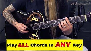 Steve Stine Guitar Lesson - Fretboard Chord Trick Play All Guitar Chords In Every Key