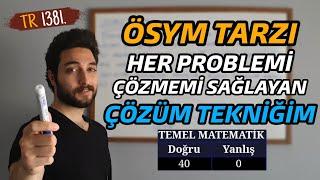 Derece Öğrencisi Problemleri NASIL ÇÖZDÜ ?  Öğrenci kafası pratik taktikler  #yks2022