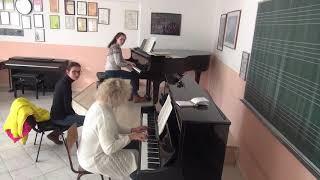 05.01.2020 Svea Zilt Mira Marchenko Master class Music school Budva Montenegro