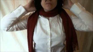 Attack on Titan Cosplay How to Tie Mikasas Scarf