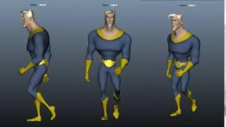 3D Character Walk Cycle Animation In Autodesk Maya