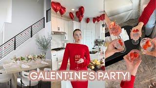 VLOG Hosting a Galentines Party at My House