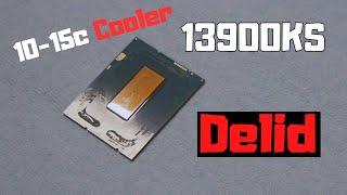 Delidding an Intel 13900KS CPU 10-15c Reduction on Temperatures