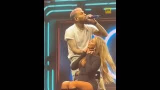 Chris Brown giving lap dances to female fans #undertheinfluencetour .