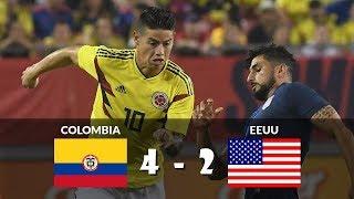 Colombia vs Estados Unidos 4-2 Partido Amistoso Resumen Highlights