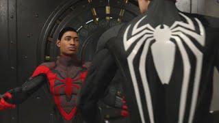 Marvels Spider-Man 2 Peter Parker vs Miles Morales Symbiote Black Suit Ending Boss Fight