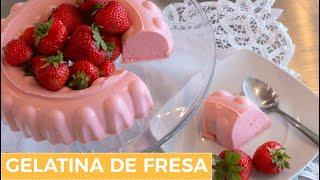 Gelatina de FRESA Deliciosa y RAPIDÍSIMA