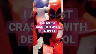 I ALMOST CRASH WITH DEADPOOL #deadpool #transformers #princessdaisy #shorts