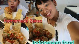 Ribet Tapi Enak Bikin Bakso Sendiri + Pangsit Goreng homemade Indonesian Meatball