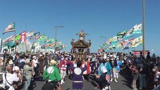 羽田神社夏季例大祭 疫病鎮静祈願_2の2・町会代表神輿１基台車巡行 20220731