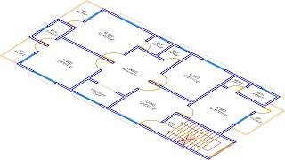 HOUSE PLAN DESIGN  EP 279  1300 SQUARE FT 4 BEDROOMS  4 BHK HOUSE PLAN  LAYOUT PLAN