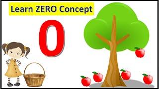 Zero conceptConcept of ZeroNumber 0 for KidsZero concept for KindergardenBasic MathsZero number