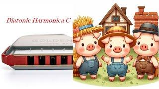 «Who’s afraid of the big bad wolf?» \ Three Little Pigs Diatonic Harmonica C + tabs