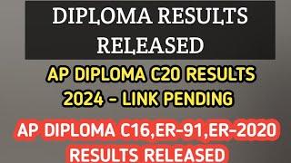 ap diploma c16 results released pharmacy er-91er-2020 results released diploma C20 results link