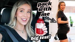 GESTATIONAL DIABETES TEST + BABYMOON PACK WITH ME contraction update  leighannvlogs