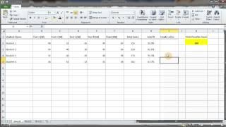 How to Calculate a Letter Grade for Students MS Excel
