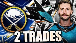 SAN JOSE SHARKS MAKE TWO AGGRESSIVE TRADES W LA KINGS AND BUFFALO SABRES Burroughs Grundstrom