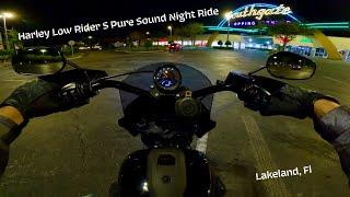 Harley Davidson Low Rider S Night Ride Pure Engine Sound in Lakeland Fl