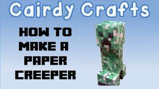 How to Make a Paper Creeper  MineCraft  Creeper