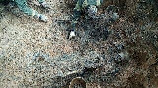 Офицеры. Раскопки по войне в Демянском котле.  excavations of Soviet officers WW2 #88