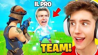 TUTTI contro il più FORTE del TEAM su Fortnite *SCLERO*