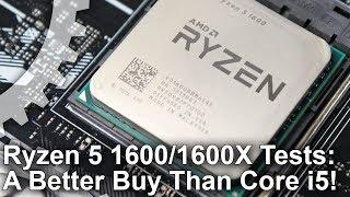Ryzen 5 1600 1600X vs Core i5 7600K Review Its an AMD Win