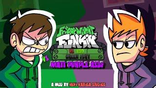 FNF Mod Edd Green Fury VS Matt Purple ASDF  FULL RELEASE SHOWCASE