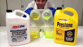 AMSOIL vs Prestone 6040 Coolant Concentrate Cold Flow Test