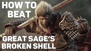 HOW TO BEAT GREAT SAGES BROKEN SHELL & STONE MONKEY EASY  BEST BUILD SKILLS  Black Myth Wukong