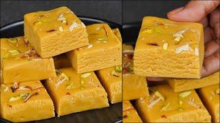 Besan Barfi Recipe  Gram Flour Sweets  Besan Ki Barfi  How To Make Besan Barfi  NOven