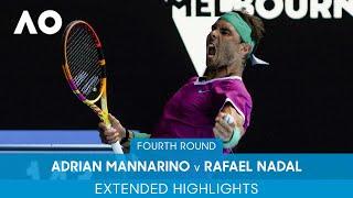 Adrian Mannarino v Rafael Nadal Extended Highlights 4R  Australian Open 2022