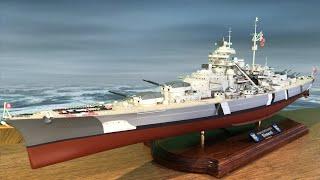 Battleship Bismarck and 1350 Scale Model