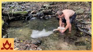 Primitive Technology Water Bellows uses water instead of leather