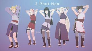 2 Phut Hon - Hinata*Sakura*Ino*Temari*TenTen  Naruto MMD