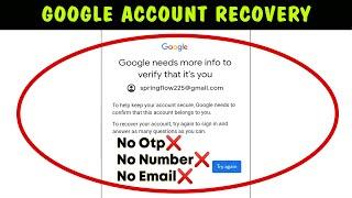 Gmail account recovery 2024  How to recover Gmail account  Google account recovery