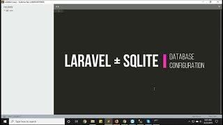 Laravel 5.8 Authentication #1  SQLite Database Configuration