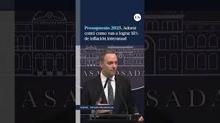 Adorni ante la pregunta de un periodista sobre como bajar la inflación interanual de 200% a 18%