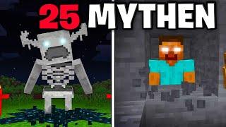 Ich teste 25 GRUSELIGE MINECRAFT MYTHEN die du nicht glauben wirst