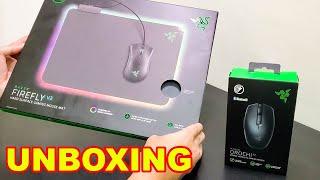 RAZER OROCHI V2 WIRELESS GAMING MOUSE + RAZER FIREFLY V2 GAMING MOUSE MAT  UNBOXING AND IMPRESSIONS