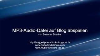 Musik Mp3-Format auf Blog abspielen Blogger.com