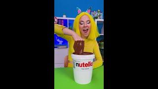 How to sneak a lipstick in Nutella bucket  #123gofood #hacks