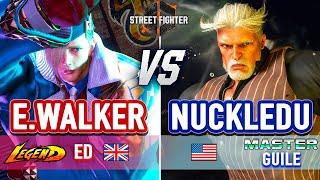 SF6  Ending Walker Ed vs Nuckledu GuileDee Jay  SF6 High Level Gameplay