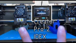 Flashforge Creator Pro2 Setup & First Print in 4K resolution