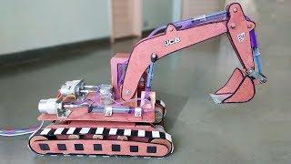How to Make a Remote Control Hydraulic Excavator  JCB at Home