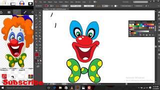 How I made this clown in Adobe  Illustrator